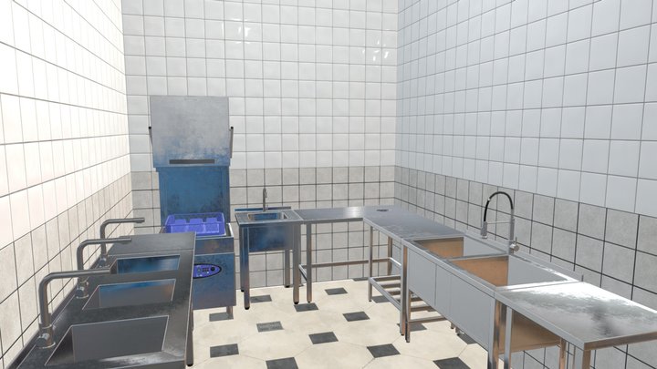 Sborka_Kitchen_3_Room 3D Model