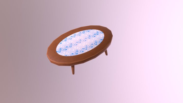 Low Alpino Table 3D Model