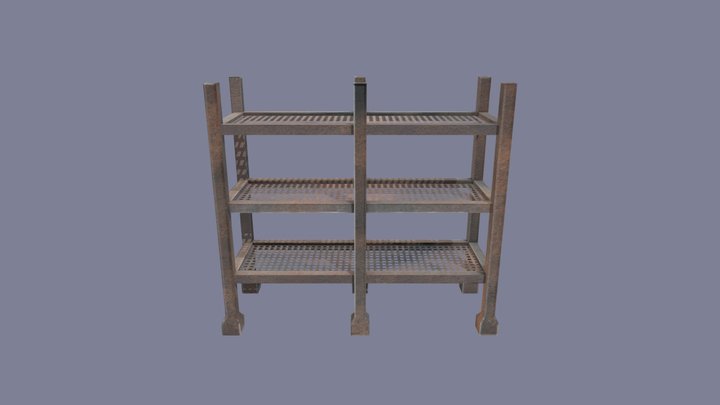 工業鐵架 Industrial Shelf 3D Model