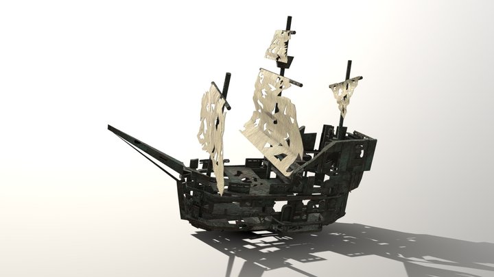 Sunken Ship 3D Model