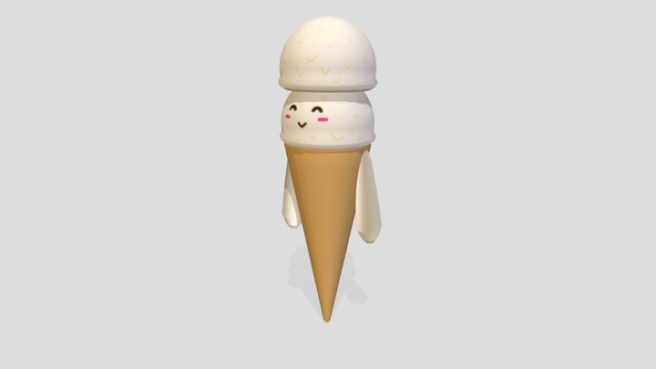 3December 9 - Ice cream 3D Model