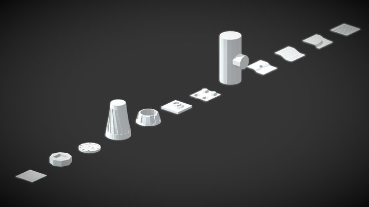 HW 3.1: Hard Surface Modeling 3D Model