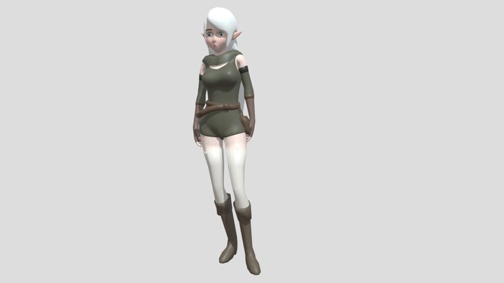 Elf Ranger 3D Model