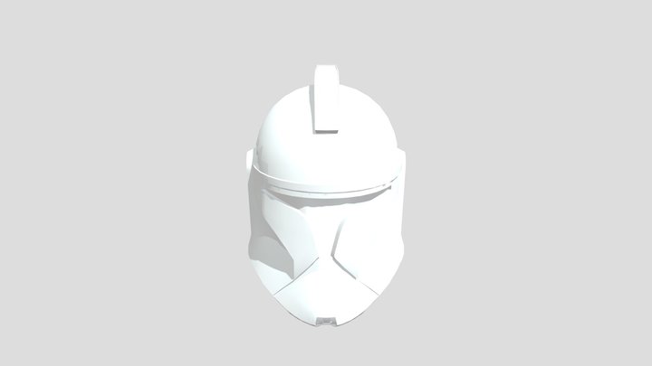 Phase 1 Clone Trooper Helmet 3D Model
