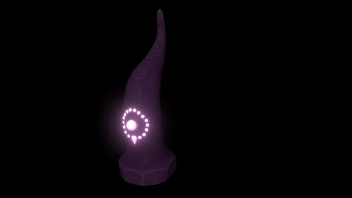 Curved Pillar 3D Model
