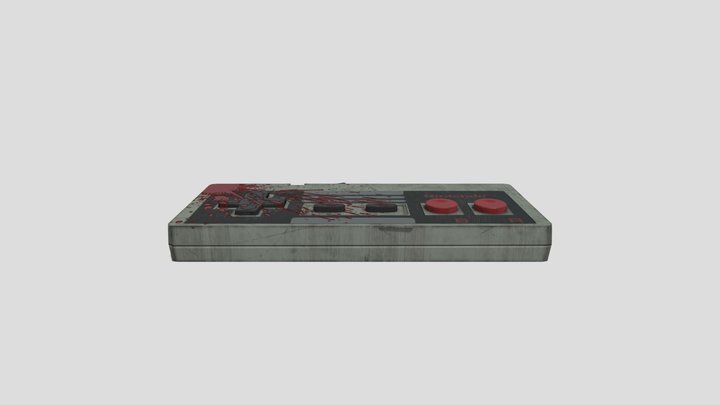 NES Controller (Bloody) 3D Model