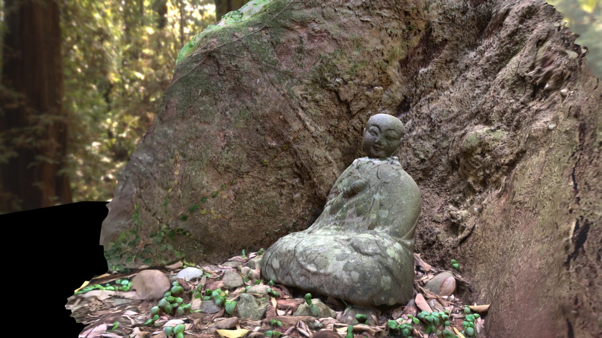 Jizo by the tree