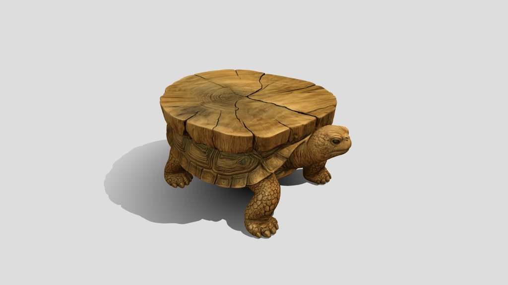 Table Turtle 3D Model Free