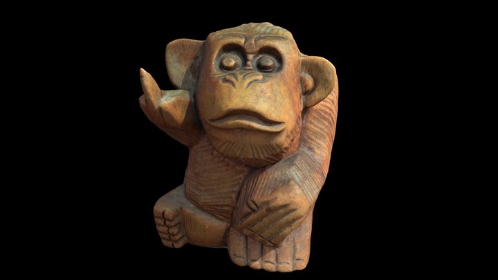 F*****g Monkey Photogrammetry 3D Model