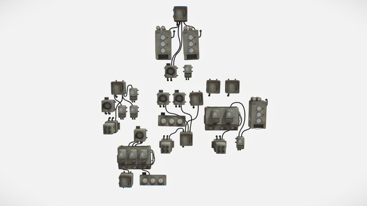 Poppy Playtme WallCounters pack 1 3D Model