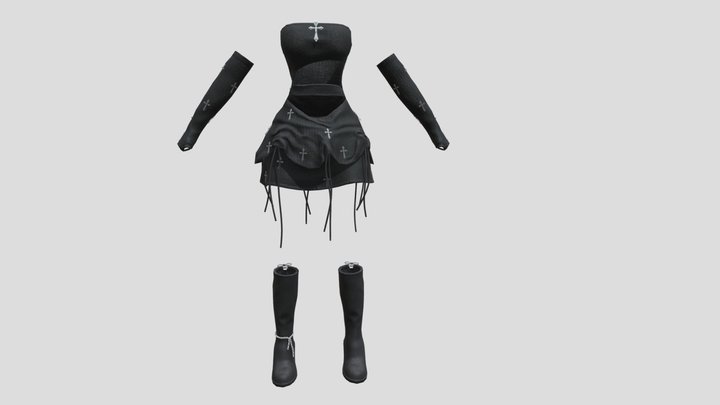 chrome hearts man for game 3D Model