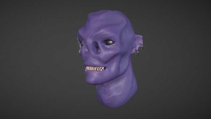 Alien head 3D Model