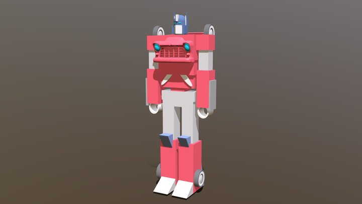 1955 Chevy Optimus Prime 3D Model