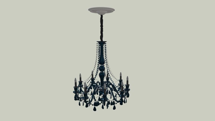 Lustre baroque 3D Model