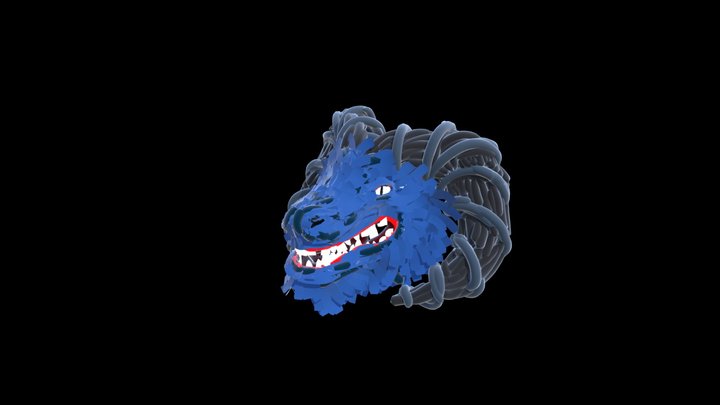 Blue Dragon TiltBrush 3D Model