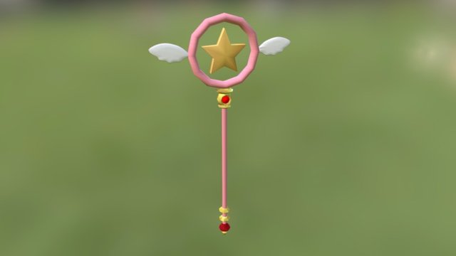 Cardcaptor Sakura Staff 3D Model