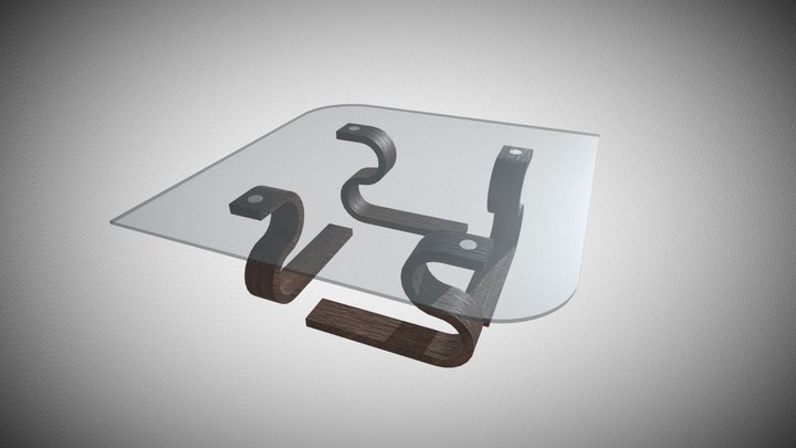 Glass Table 3D Model