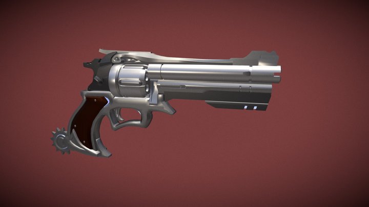 Overwatch: McCree's Weapon 3D Model