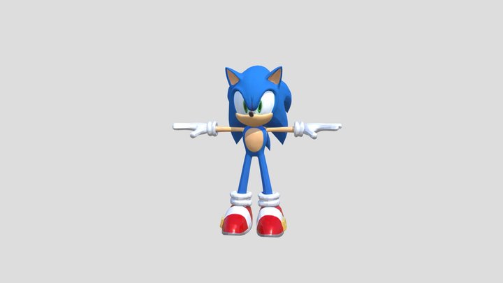 CG WORLD Sonic the Hedgehog (FANMADE) 3D Model