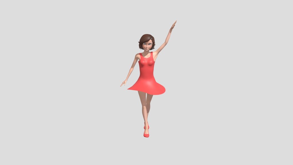 Anna Character Rigged