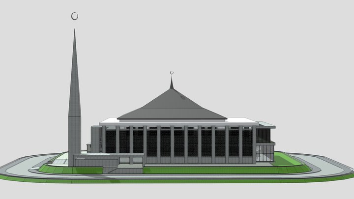 Rejected Domeless-Decorless Masjid 3D Model