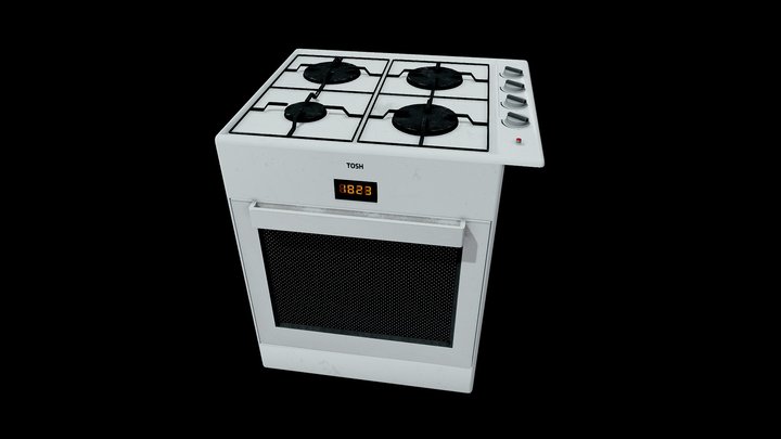 Oven - Built in 3D Model 3D Model