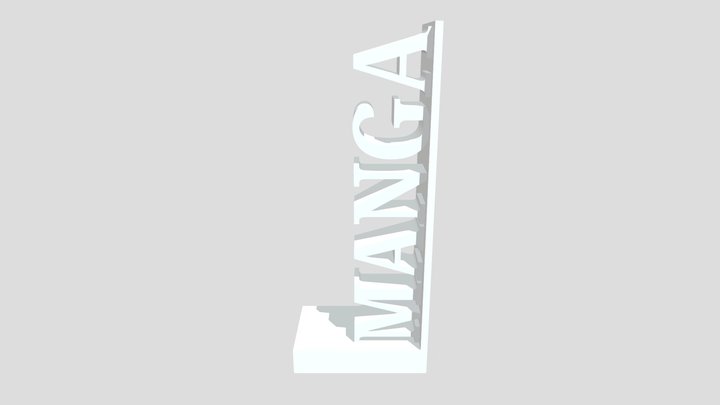 MANGA Book Stand 3D Model