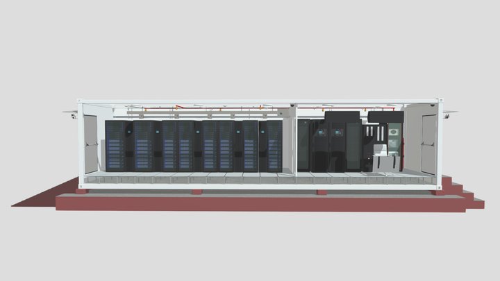 PRASA's Pre-fabricated Modular Edge Data Center 3D Model