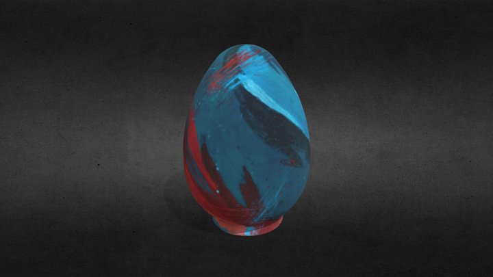 Colour Plaster Egg. Anne Lacasta Sánchez 3D Model