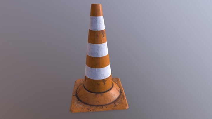 Traffic Cone 3D Model