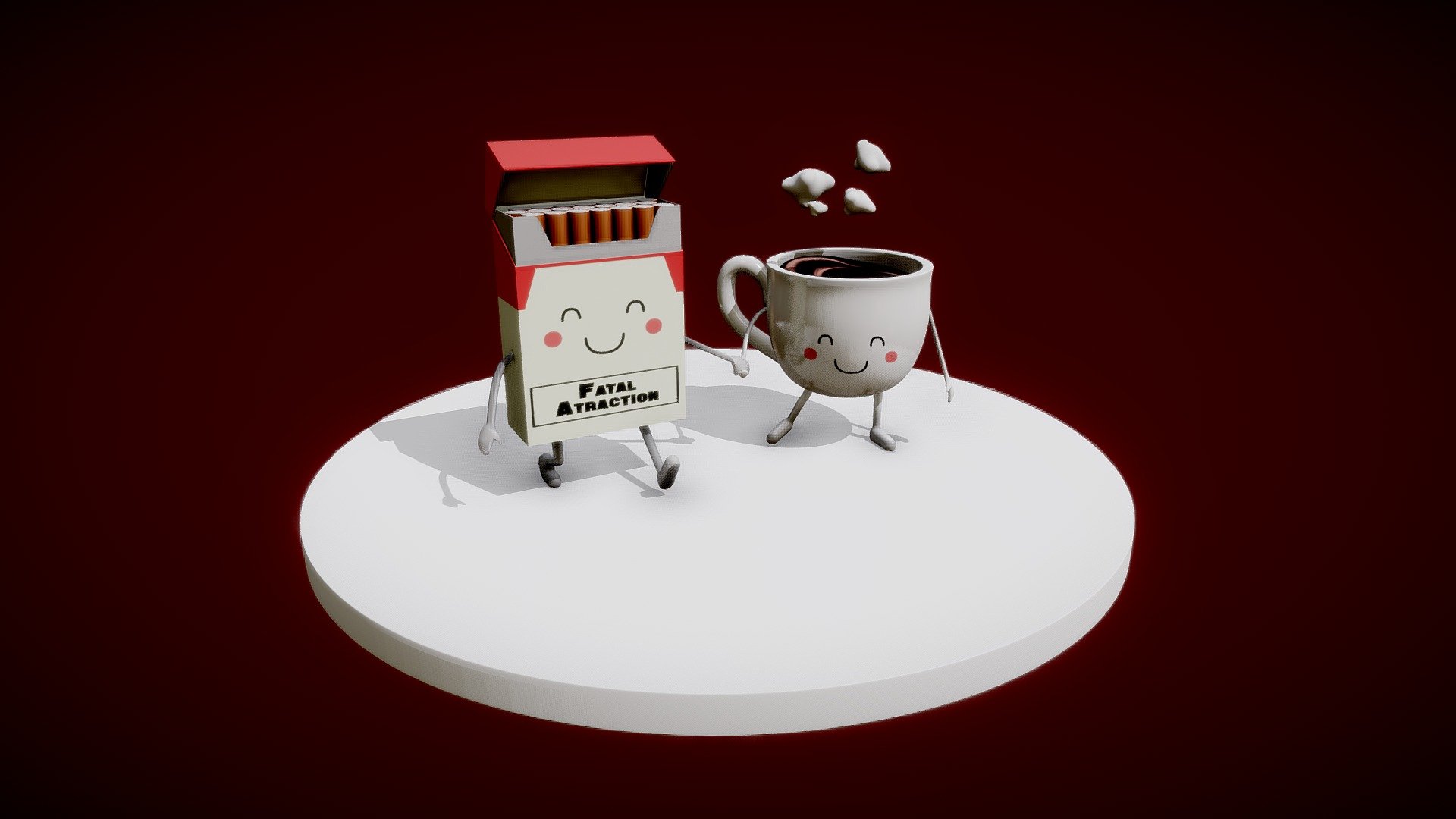 Coffee and Cigarettes - 3D model by Michał Madeła (@Mikalus) [05303f8 ...