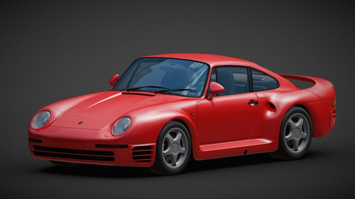 Porsche 959 3D Model