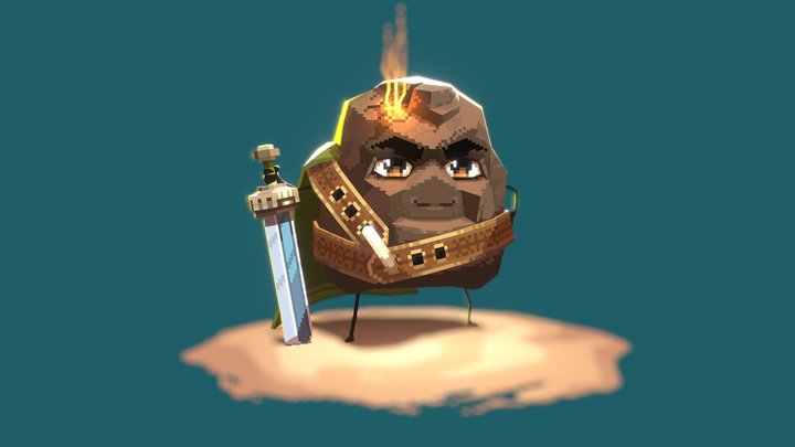 Colby: The Magical Lump of Coal 3D Model