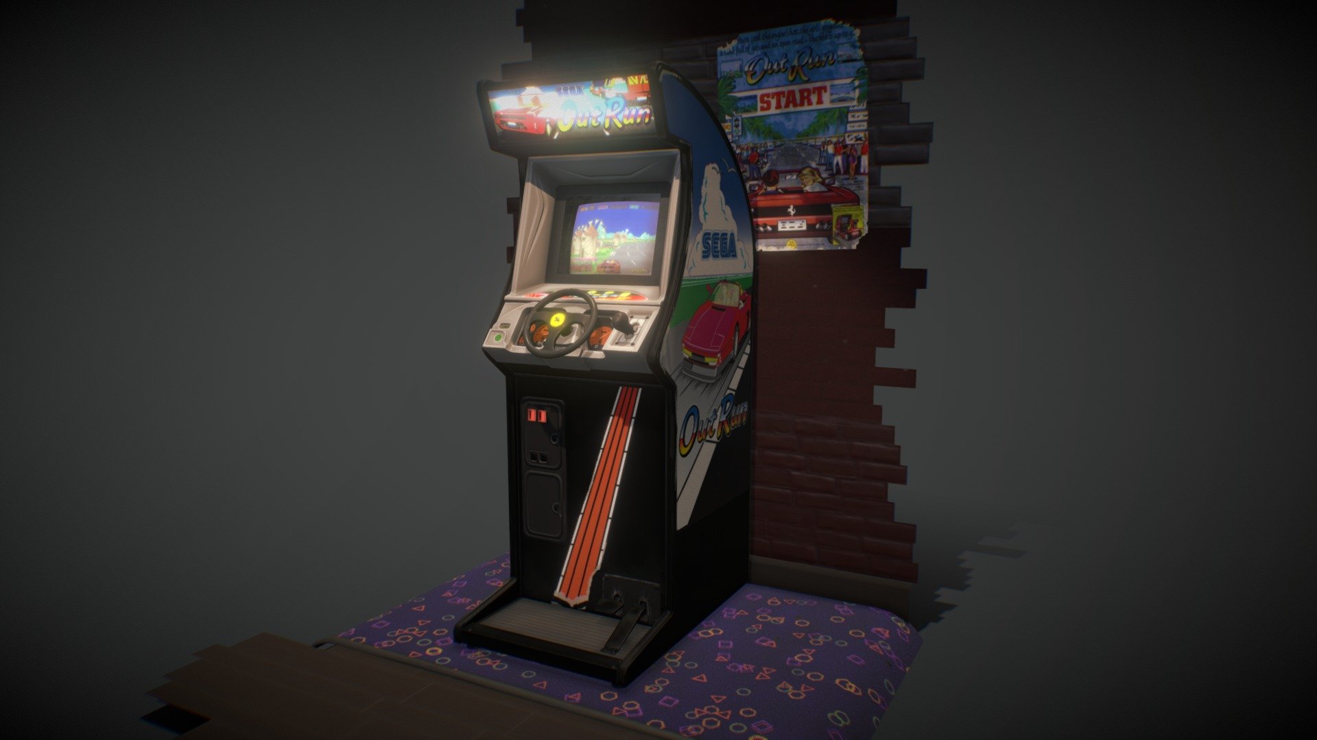 Outrun Arcade Cabinet Free