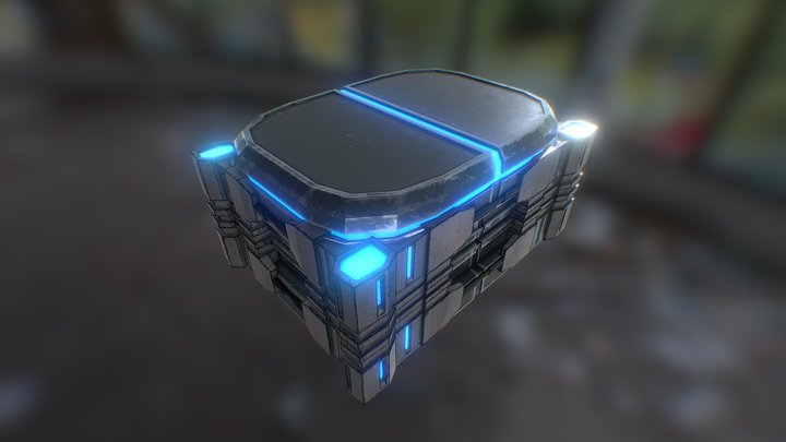 Sci Fi Ammo Crate 3D Model