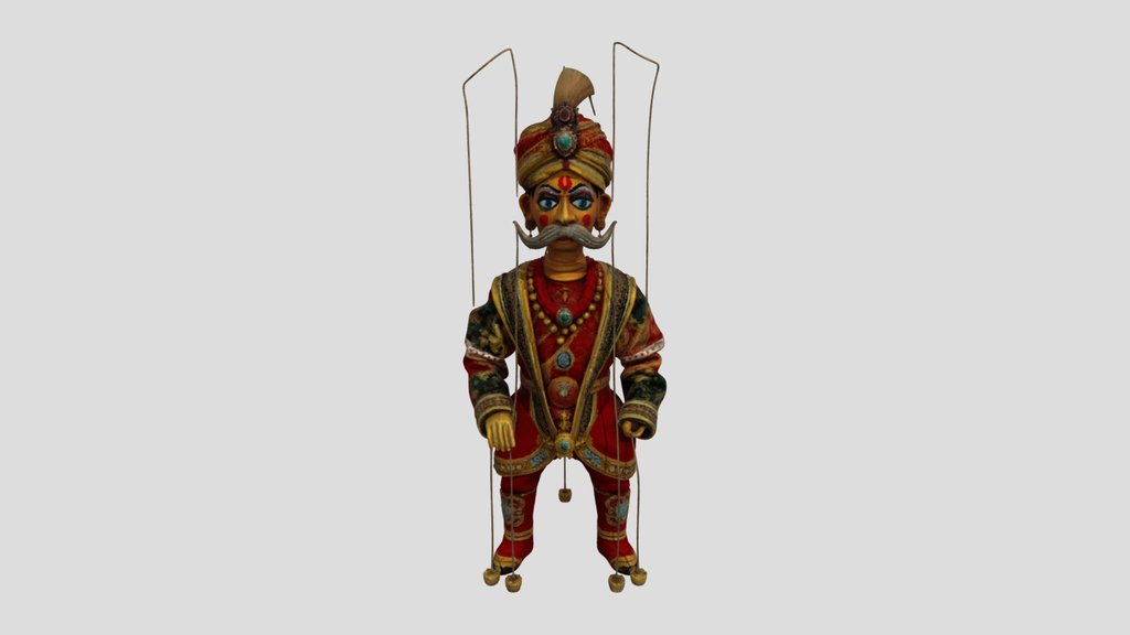 Rajasthani wooden puppet (Kathputli)