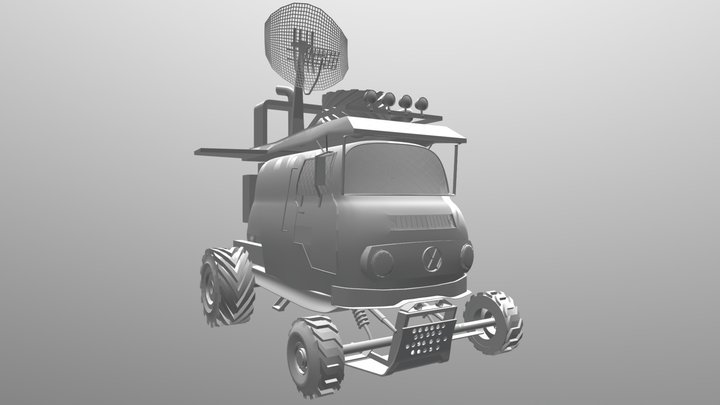 Fantasy Van 3D Model