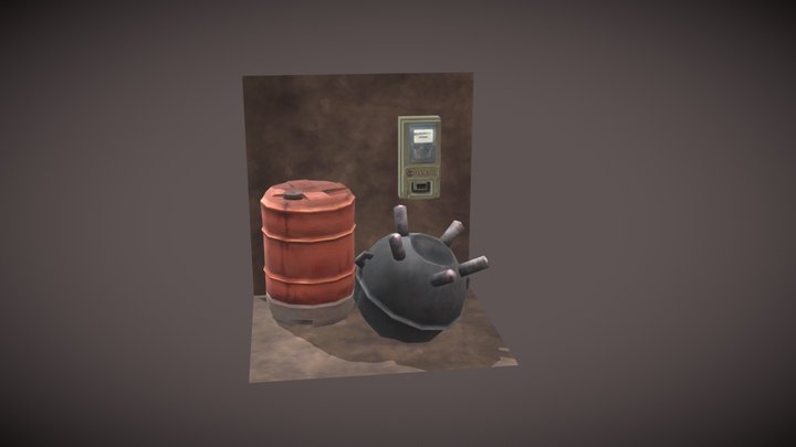 Rustborn - 3 Simple Props 3D Model
