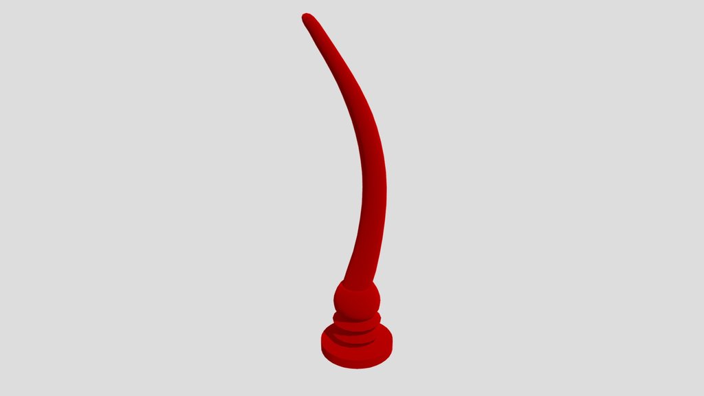 Tusk Ornament Sculpted In Blender