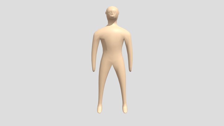 Character low poly 3D Model