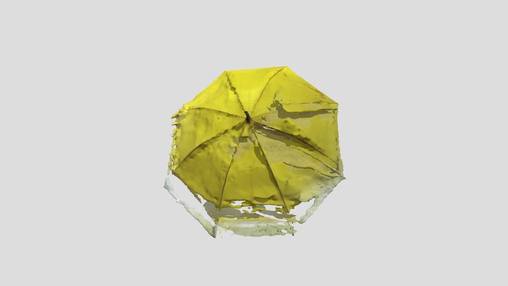 Broken Umbrella 3D Model