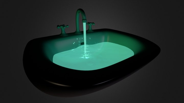 Contamined water sink 3D Model
