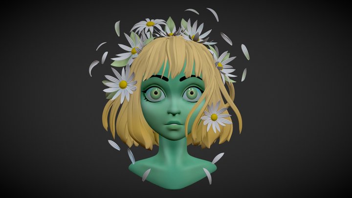 Spring Girl 3D Model