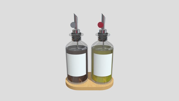 Oil and balsamic dispencer 3D Model