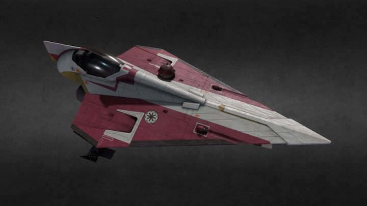 Star Wars - Delta 7 Jedi Starfighter 3D Model