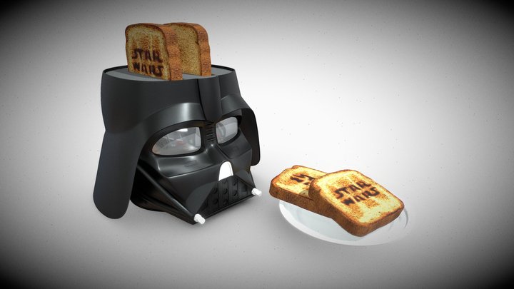 Toaster Star Wars Darth Vader by Williams Sonoma 3D Model