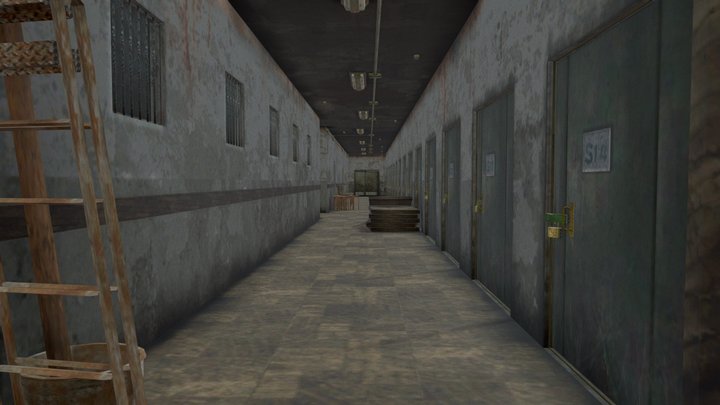 Hospital hall – Modelo 3D gratuito STL