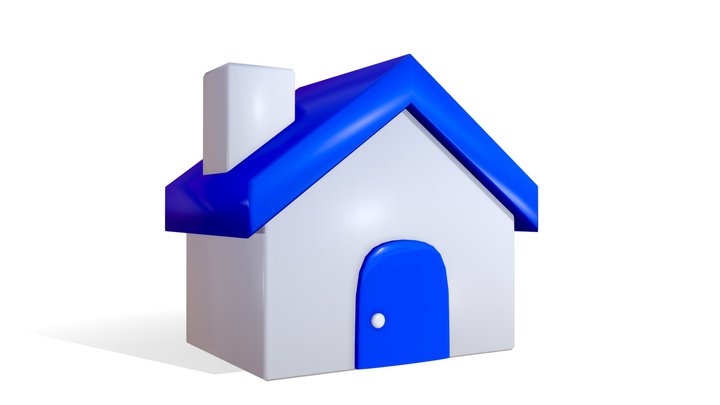Flat house 3D Model