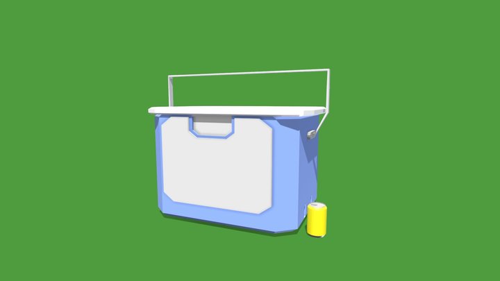 Lowpoly Cooler 3D Model