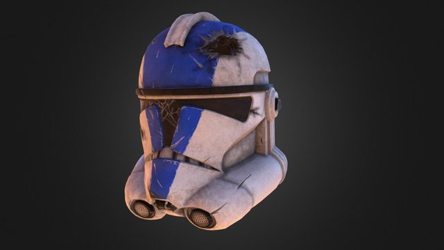 Clone Trooper Phase 2 Helmet 3D Model